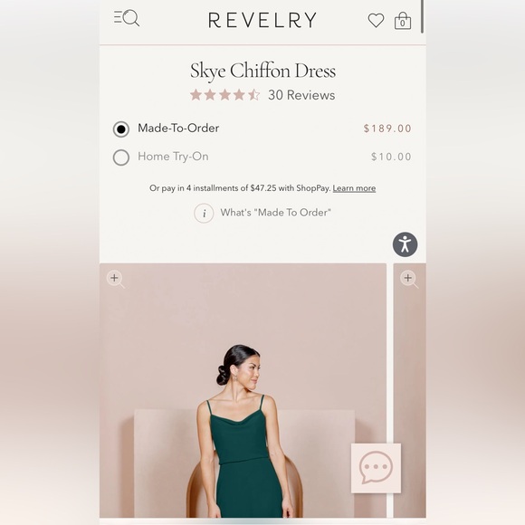 Revelry Skye chiffon dress - Picture 5 of 5